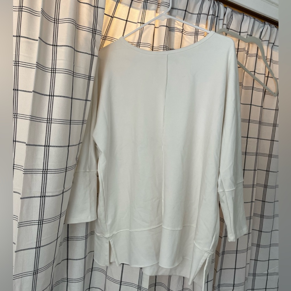 SPANX Ivory Long Sleeve Lightweight Sweatshirt